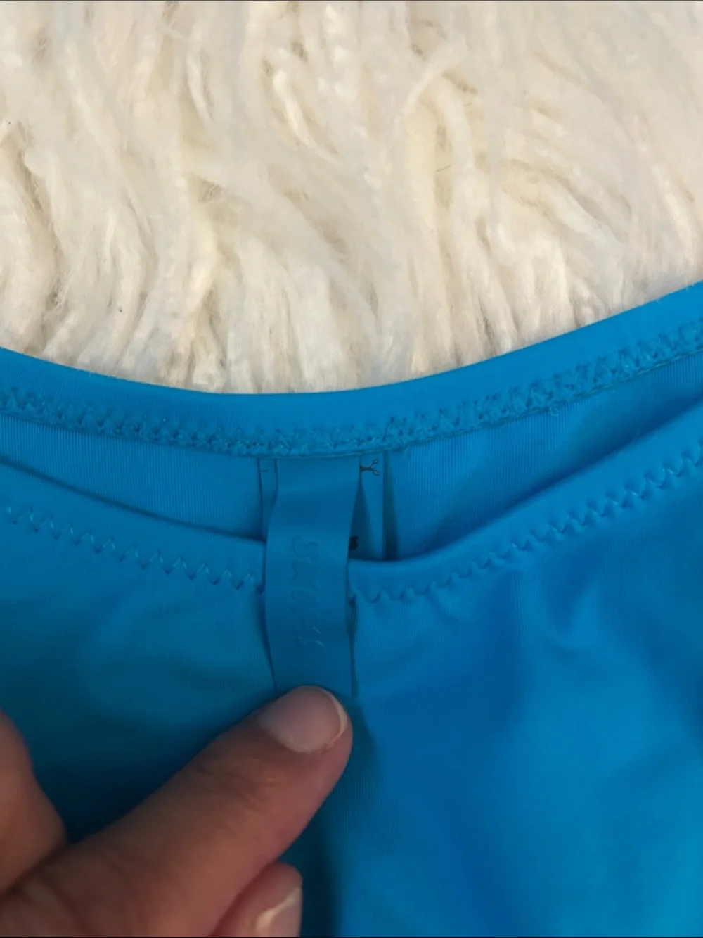 SKIMS Bright Teal Triangle Bikini Set